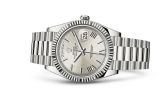 Rolex - 228239-0006  Day-Date 40 White Gold / Quadrant Motif - Roman