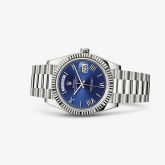 Rolex - 228239-0007  Day-Date 40 White Gold / Blue - Roman