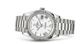 Rolex - 228239-0046  Day-Date 40 White Gold / White - Roman