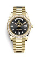 Rolex Day-Date 40 Yellow Gold - Baguette / Champagne - Roman (228348RBR-0001)