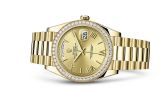 Rolex - 228348RBR-0003  Day-Date 40 Yellow Gold / Diamond / Champagne - Roman