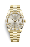 Rolex Day-Date 40 Yellow Gold / Diamond  / Silver (228348RBR-0007)