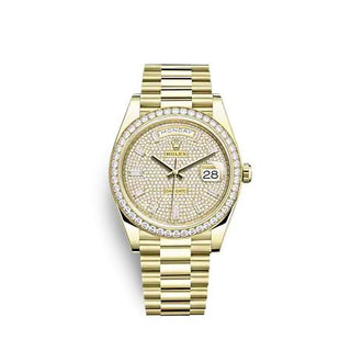 Rolex - 228348RBR-0037  Day-Date 40 Yellow Gold - Diamond / Paved - Baguette