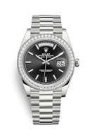 Rolex Day-Date 40 Platinum / Silver Quadrant (228349rbr-0002)