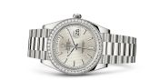 Rolex - 228349rbr-0007  Day-Date 40 White Gold - Diamond / Silver Tuxedo