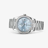 Rolex - 228396tbr-0002  Day-Date 40 Platinum - Baguette / Ice Blue - Baguette