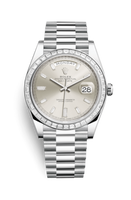 Rolex Day-Date 40 Platinum - Baguette / Green Roman (228396tbr-0011)