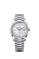 Rolex Day-Date 40 White Gold - Diamond / MOP - Baguette (228396TBR-0043)