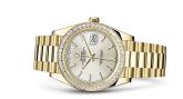 Rolex - 228398tbr-0005  Day-Date 40 Yellow Gold - Baguette / Silver