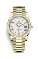 Rolex Day-Date 40 Everose / Diamond / Sundust - Stripe Motif (228398tbr-0033)