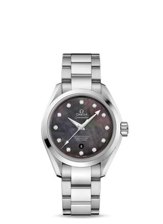 Omega - 231.10.34.20.57.001  Seamaster Aqua Terra 150M Master Co-Axial 34 Stainless Steel / Grey MOP / Bracelet