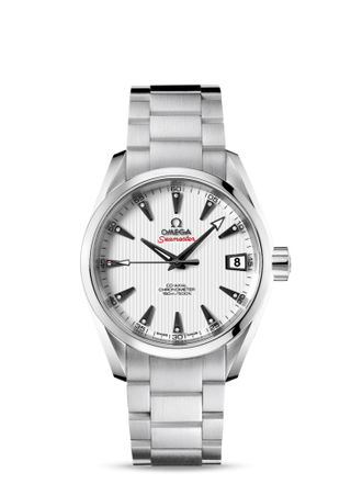 Omega - 231.10.39.21.54.001  Seamaster Aqua Terra 150M Co-Axial 38.5 Stainless Steel / White / Bracelet