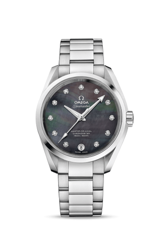 Omega - 231.10.39.21.57.001  Seamaster Aqua Terra 150M Master Co-Axial 38.5 Stainless Steel / Grey MOP / Bracelet