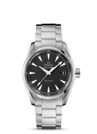 Omega - 231.10.39.60.06.001  Seamaster Aqua Terra 150M Quartz 38.5 Stainless Steel / Grey / Bracelet