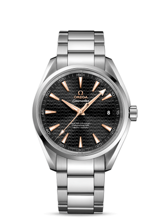 Omega - 231.10.42.21.01.006  Seamaster Aqua Terra 150m Master Co-Axial 41.5 Stainless Steel / Black Waves / Bracelet