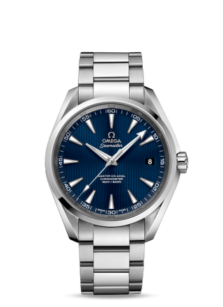 Omega - 231.10.42.21.03.003  Seamaster Aqua Terra 150m Master Co-Axial 41.5 Stainless Steel / Blue / Bracelet