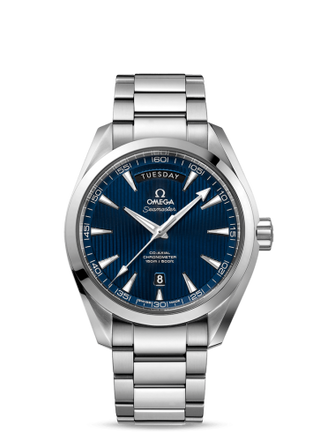 Omega - 231.10.42.22.03.001  Seamaster Aqua Terra 150m Co-Axial 41.5 Day-Date Stainless Steel / Blue / Bracelet