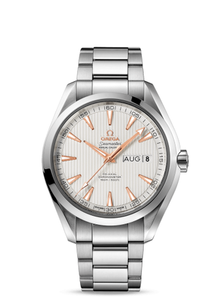 Omega - 231.10.43.22.02.003  Seamaster Aqua Terra 150M Co-Axial 43 Annual Calendar Stainless Steel / Silver / Bracelet