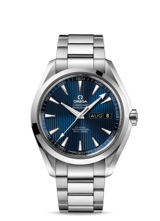 Omega - 231.10.43.22.03.002  Seamaster Aqua Terra 150M Co-Axial 43 Annual Calendar Stainless Steel / Blue / Bracelet