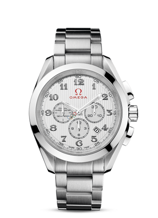 Omega - 231.10.44.50.02.001  Seamaster Aqua Terra 150M Co-Axial 44 Chronograph Stainless Steel / Silver / Bracelet / Olympic Collection