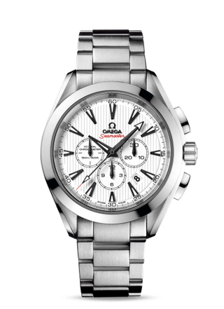 Omega - 231.10.44.50.04.001  Seamaster Aqua Terra 150M Co-Axial 44 Chronograph Co-Axial Stainless Steel / White / Bracelet