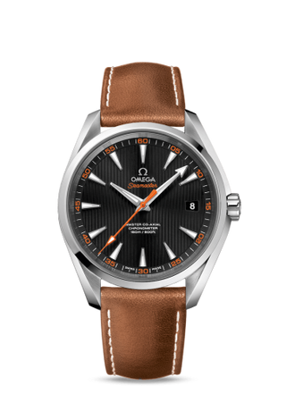 Omega - 231.12.42.21.01.002  Seamaster Aqua Terra 150m Master Co-Axial 41.5 Stainless Steel / Black / Orange