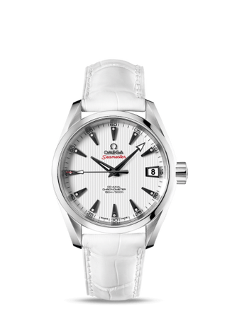 Omega - 231.13.39.21.54.001  Seamaster Aqua Terra 150M Co-Axial 38.5 Stainless Steel / White