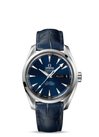 Omega - 231.13.39.22.03.001  Seamaster Aqua Terra 150M Co-Axial 38.5 Annual Calendar Stainless Steel / Blue