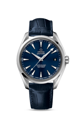 Omega - 231.13.42.21.03.001  Seamaster Aqua Terra 150m Master Co-Axial 41.5 Stainless Steel / Blue