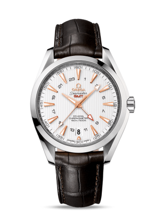 Omega - 231.13.43.22.02.004  Seamaster Aqua Terra 150M Co-Axial 43 GMT Stainless Steel / Silver