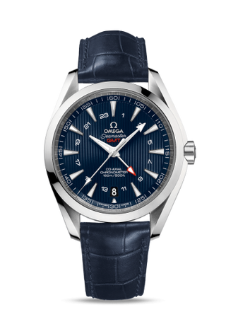 Omega - 231.13.43.22.03.001  Seamaster Aqua Terra 150M Co-Axial 43 GMT Stainless Steel / Blue