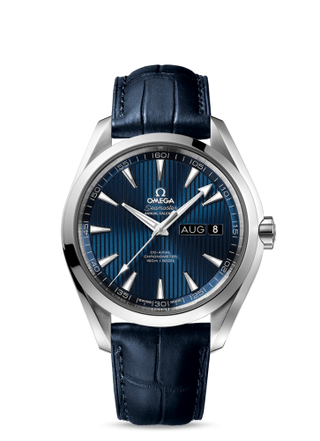 Omega - 231.13.43.22.03.002  Seamaster Aqua Terra 150M Co-Axial 43 Annual Calendar Stainless Steel / Blue