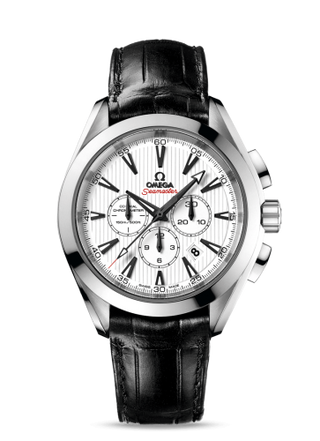 Omega - 231.13.44.50.04.001  Seamaster Aqua Terra 150M Co-Axial 44 Chronograph Co-Axial Stainless Steel / White