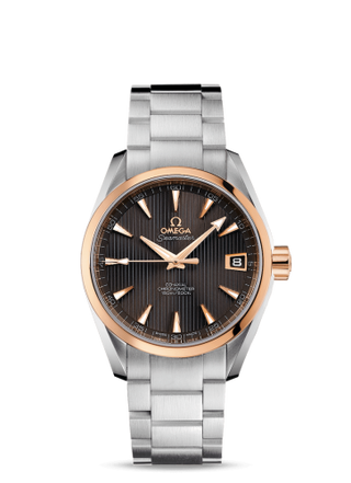 Omega - 231.20.39.21.06.003  Seamaster Aqua Terra 150M Co-Axial 38.5 Stainless Steel / Red Gold / Grey / Bracelet