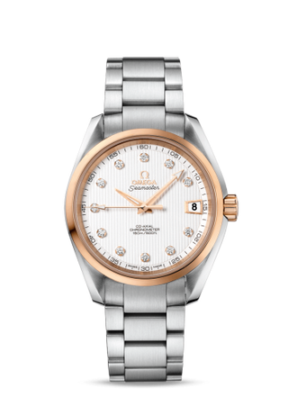 Omega - 231.20.39.21.52.003  Seamaster Aqua Terra 150M Co-Axial 38.5 Stainless Steel / Red Gold / Silver / Bracelet