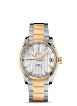 Omega - 231.20.39.21.55.002  Seamaster Aqua Terra 150M Co-Axial 38.5 Stainless Steel / Yellow Gold / MOP / Bracelet