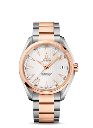 Omega - 231.20.42.21.02.001  Seamaster Aqua Terra 150m Master Co-Axial 41.5 Stainless Steel / Red Gold / Silver / Bracelet