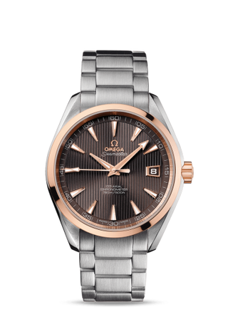 Omega - 231.20.42.21.06.002  Seamaster Aqua Terra 150M Co-Axial 41.5 Stainless Steel / Red Gold / Grey / Bracelet