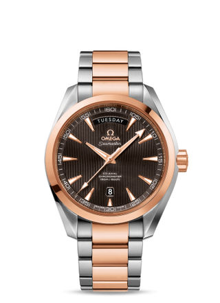 Omega - 231.20.42.22.06.001  Seamaster Aqua Terra 150m Co-Axial 41.5 Day-Date Stainless Steel / Red Gold / Grey / Bracelet