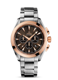 Omega - 231.20.44.50.06.002  Seamaster Aqua Terra 150M Co-Axial 44 Chronograph Stainless Steel / Red Gold / Grey / Bracelet