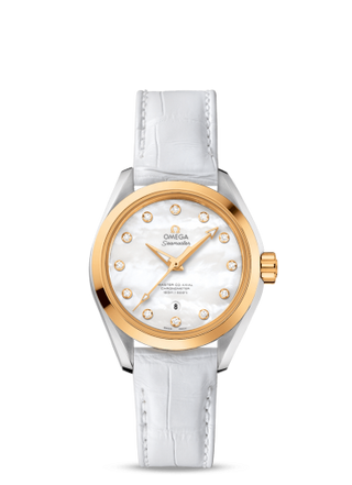 Omega - 231.23.34.20.55.002  Seamaster Aqua Terra 150M Master Co-Axial 34 Stainless Steel / Yellow Gold / MOP