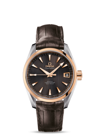 Omega - 231.23.39.21.06.001  Seamaster Aqua Terra 150M Co-Axial 38.5 Stainless Steel / Red Gold / Grey