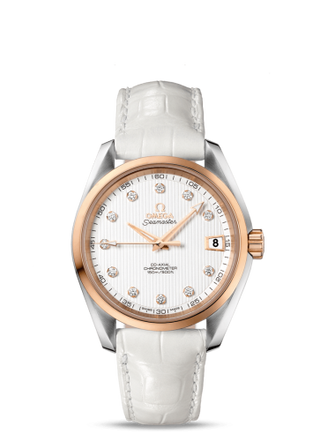 Omega - 231.23.39.21.52.001  Seamaster Aqua Terra 150M Co-Axial 38.5 Stainless Steel / Red Gold / Silver