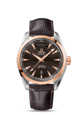 Omega - 231.23.42.22.06.001  Seamaster Aqua Terra 150m Co-Axial 41.5 Day-Date Stainless Steel / Red Gold / Grey