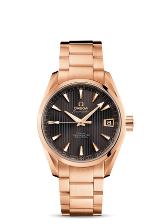 Omega - 231.50.39.21.06.001  Seamaster Aqua Terra 150M Co-Axial 38.5 Red Gold / Grey / Bracelet