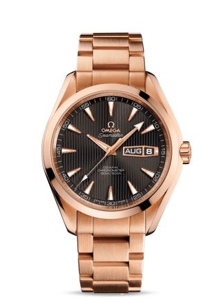 Omega - 231.50.43.22.06.001  Seamaster Aqua Terra 150m Co-Axial 43 Annual Calendar Red Gold / Grey / Bracelet