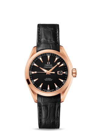 Omega - 231.53.34.20.01.002  Seamaster Aqua Terra 150M Co-Axial 34 Red Gold / Black