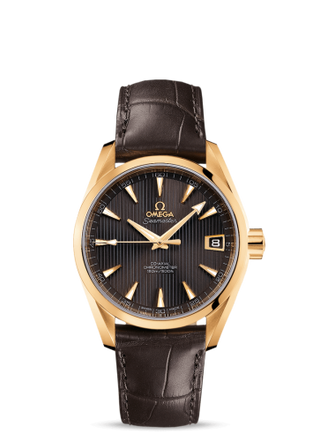 Omega - 231.53.39.21.06.002  Seamaster Aqua Terra 150M Co-Axial 38.5 Yellow Gold / Grey