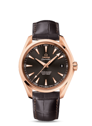 Omega - 231.53.42.21.06.002  Seamaster Aqua Terra 150m Master Co-Axial 41.5 Red Gold / Grey