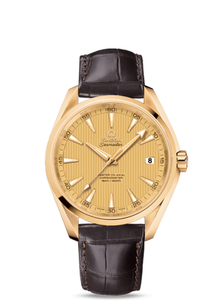 Omega - 231.53.42.21.08.001  Seamaster Aqua Terra 150m Master Co-Axial 41.5 Yellow Gold / Champagne